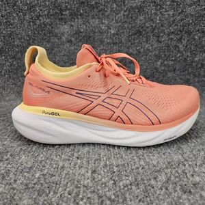 Asics Gel Nimbus 25 Womens Size 9 Papaya Dusty Purple Athletic Running Shoes